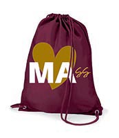 Burgundy Gym Sack